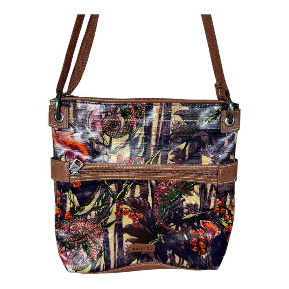 Sakroots Vibrant Floral Crossbody Bag